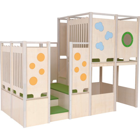 Complex de joaca din lemn pentru interior Bianca - imagine 17